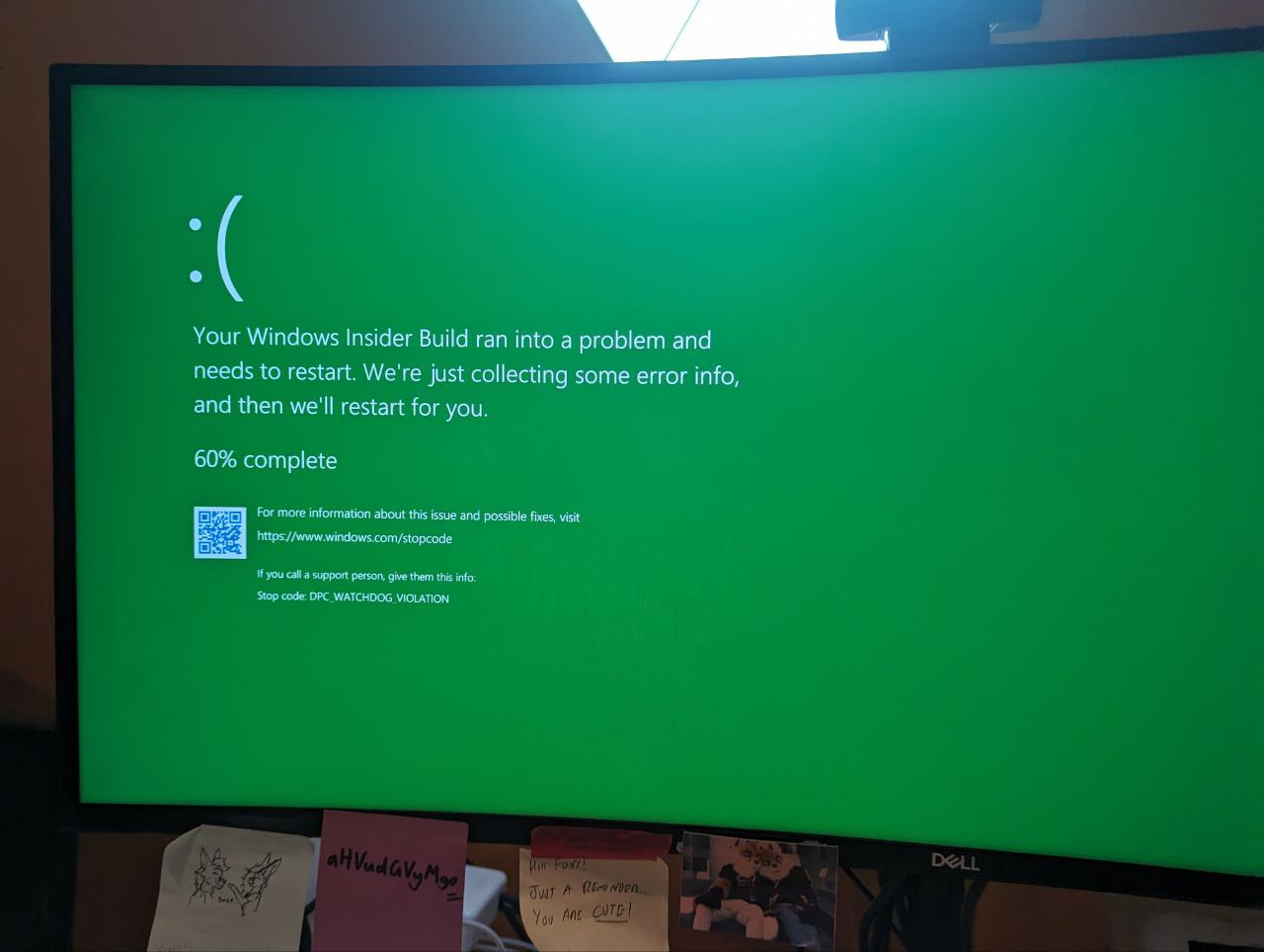 Windows green screen of death with a DPC Watchdog Violation