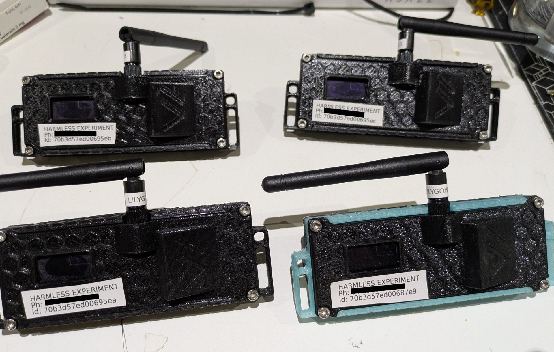 4 3d printed tbeam enxclosures with antenna