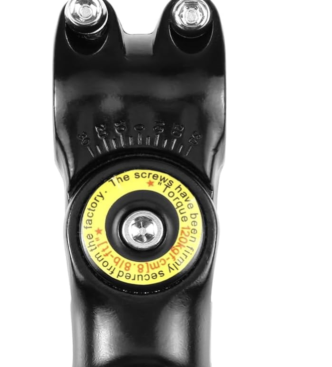 Selfie stick adapter mount with warning that the factory has torqued it