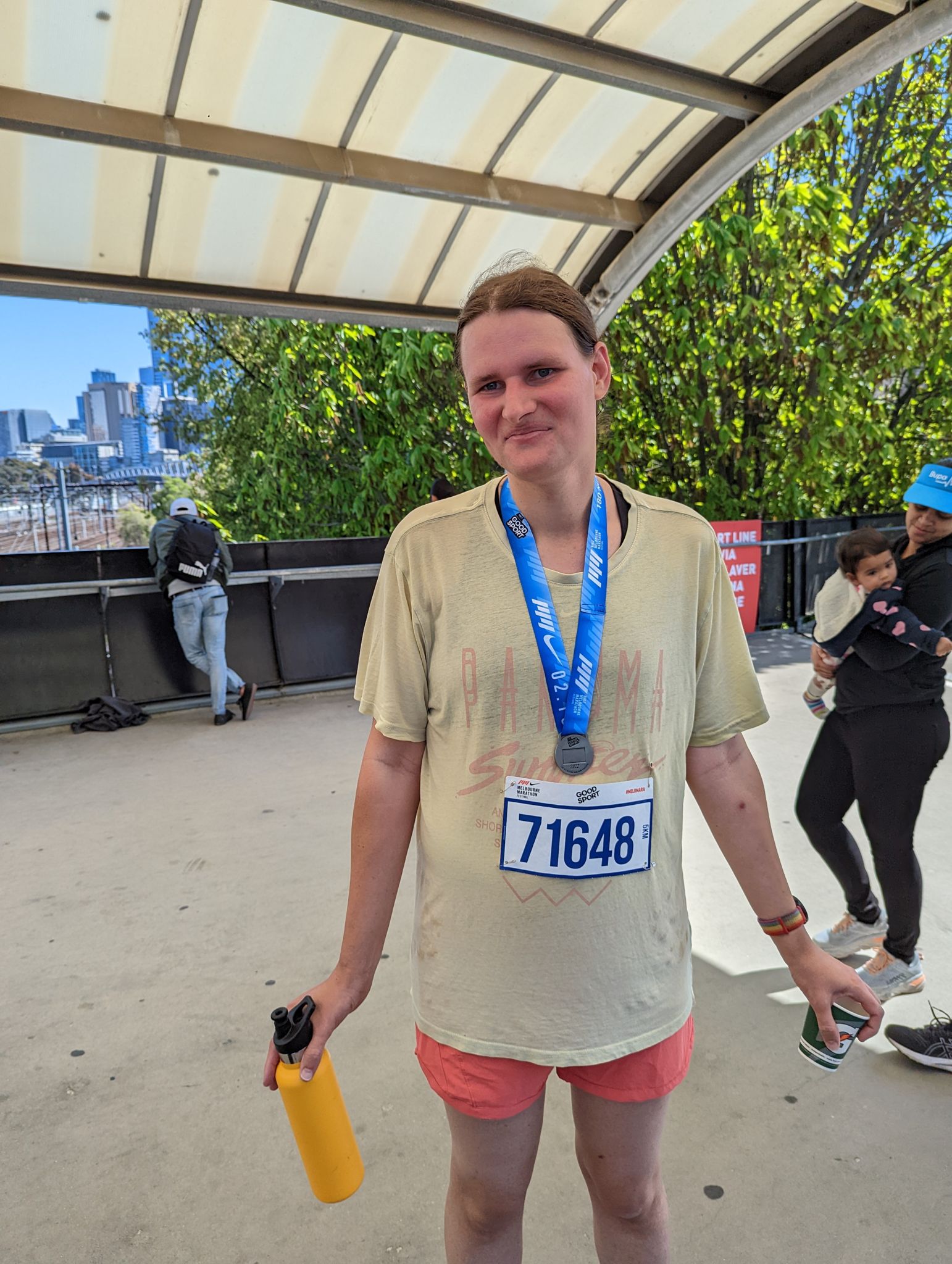 Picture of me after the Melbourne Marathon 5km race