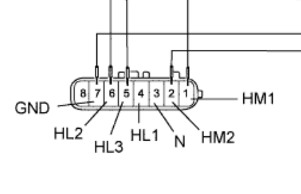 pinout of the actuator