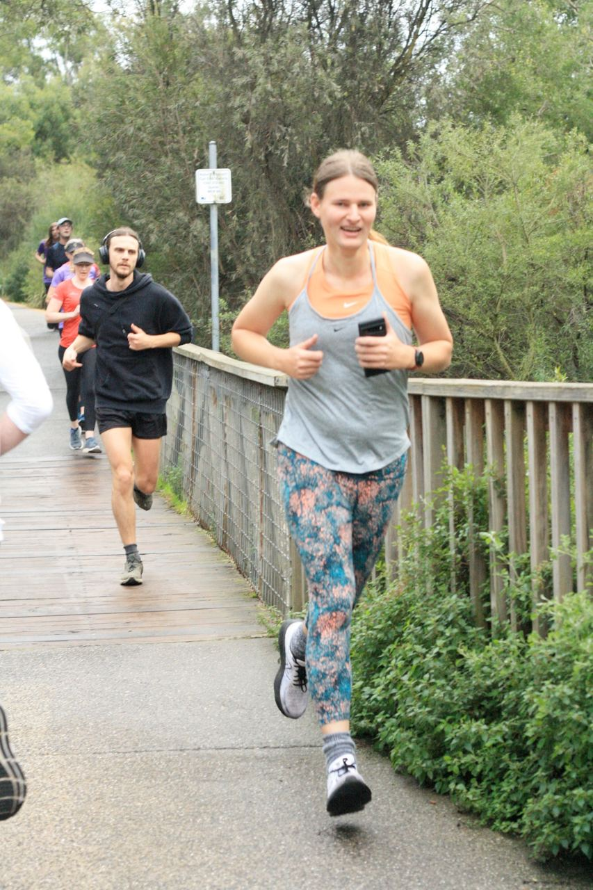 Me running at Parkrun Kirkdale