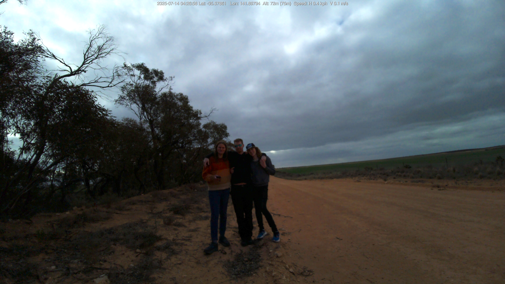Group photo of Alex, Droppy and myself