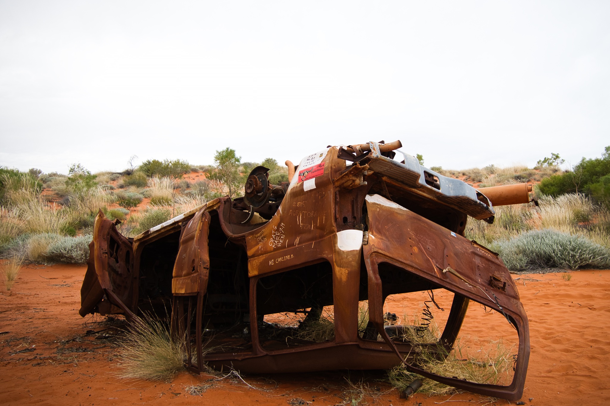 Wrecked car