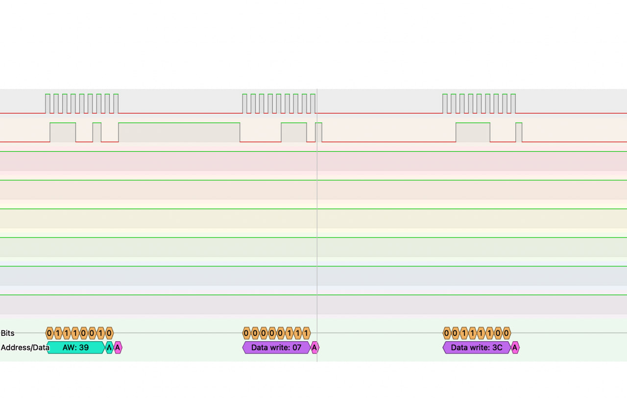 pulseview decoding the i2c packets