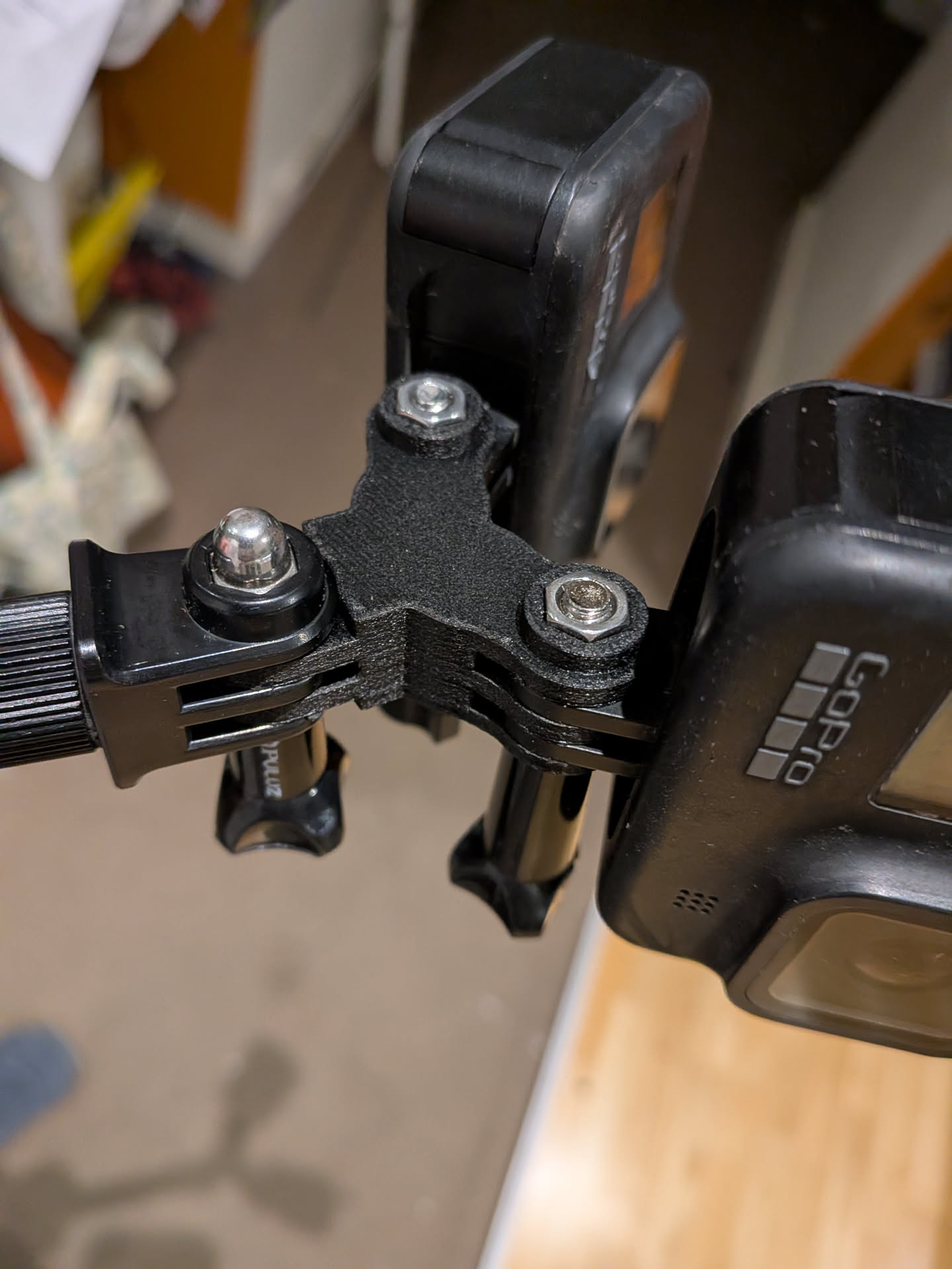 3d printed gopro double adapter