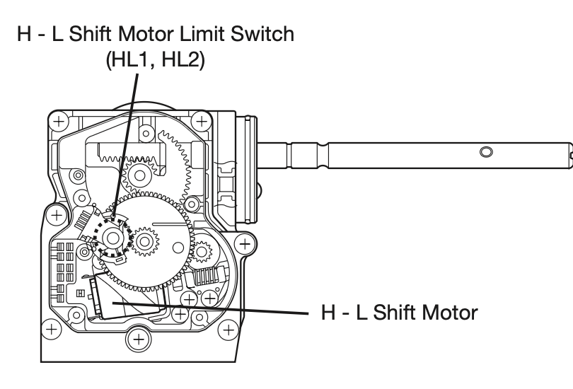 diagram of 4LO/HI actuator from a 4runner